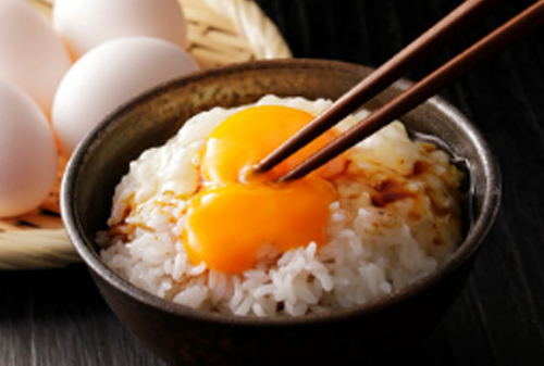 卵かけご飯に